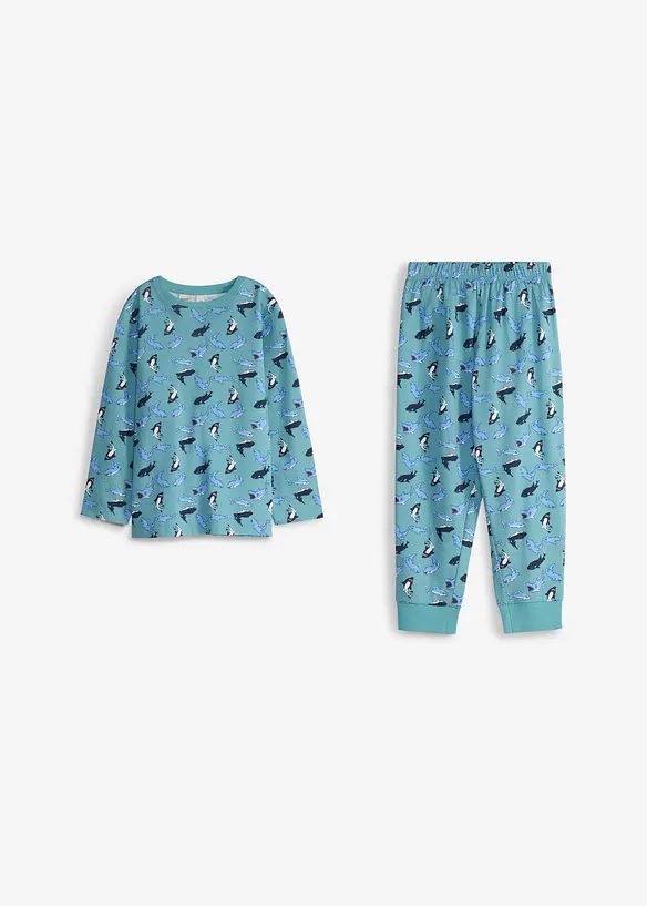 Pyjamas i 100% &oslash;kologisk bomull, bonprix