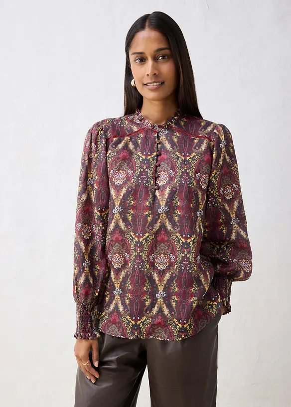Tunikabluse av 100% ramie, bonprix