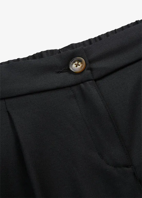 Vid bukse med legg i myk ullmiks, bonprix
