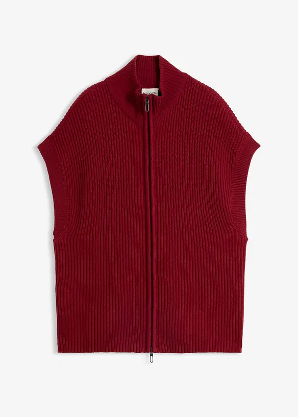 Strikkevest av myk ullmiks, bonprix