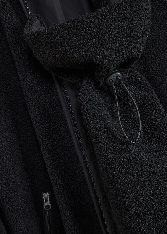 Mamma- og b&aelig;rejakke av teddyfleece (2-delt sett), bonprix
