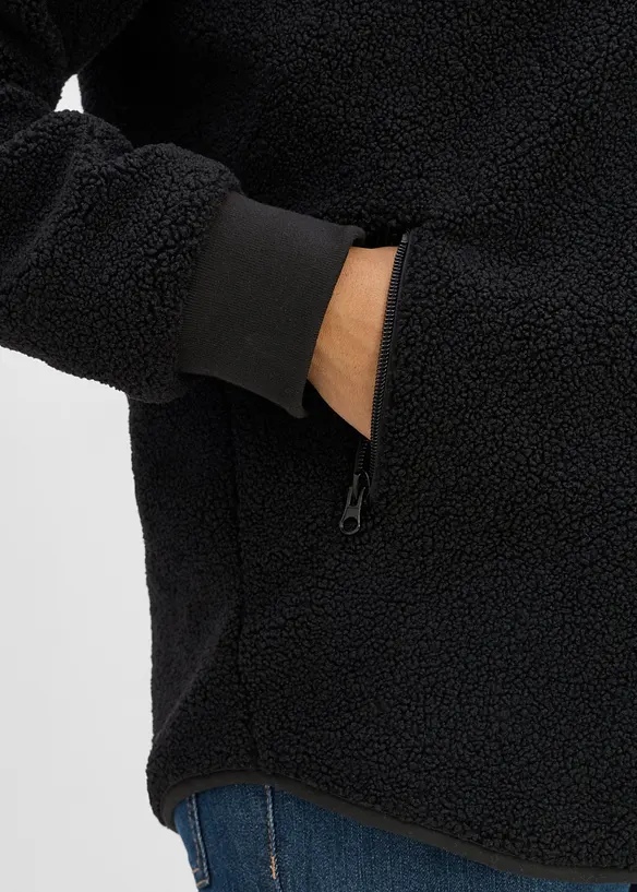 Mamma- og b&aelig;rejakke av teddyfleece (2-delt sett), bonprix