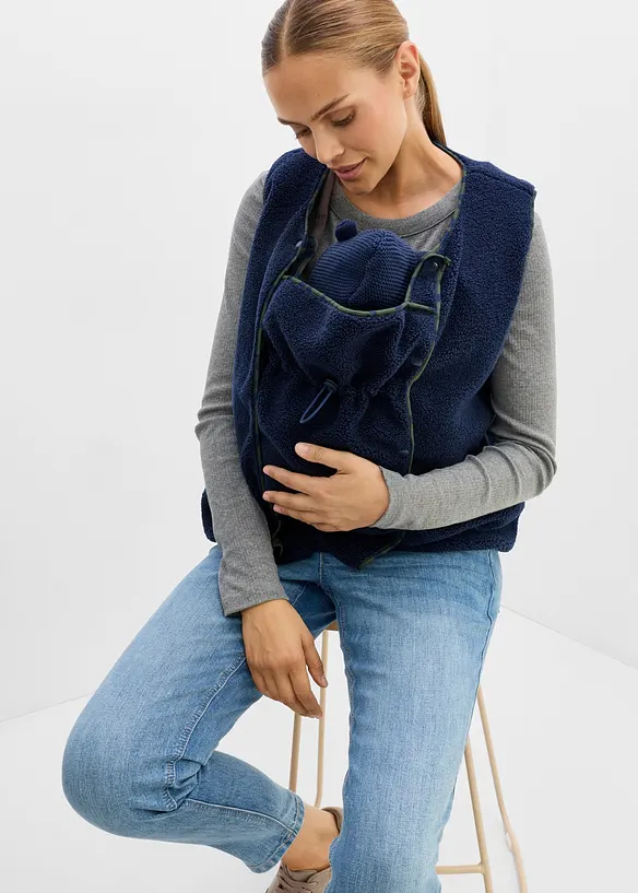 3-i-1-mamma- og b&aelig;revest av teddyfleece (3-delt sett), bonprix