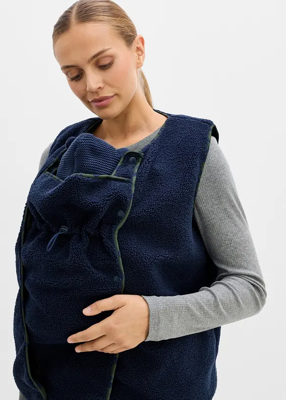 3-i-1-mamma- og b&aelig;revest av teddyfleece (3-delt sett), bonprix