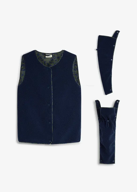 3-i-1-mamma- og b&aelig;revest av teddyfleece (3-delt sett), bonprix