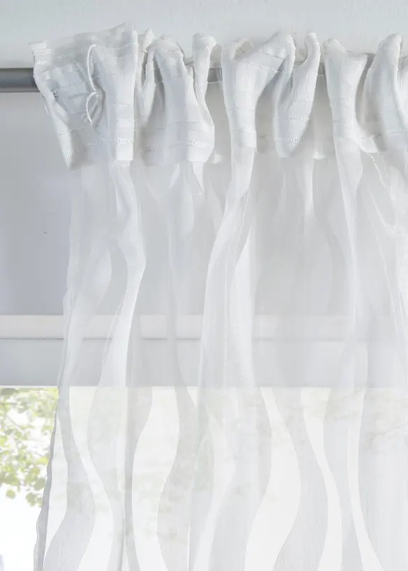 Gardin med etset m&oslash;nster (1-pack), bonprix