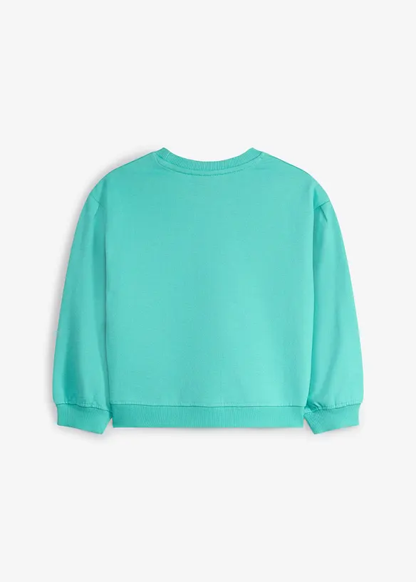 Sweatshirt av 100% &oslash;kologisk bomull med ballongermer, bonprix