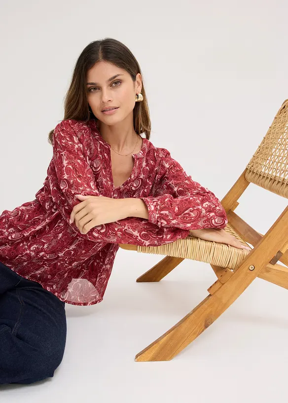 Bluse i chiffon, bonprix