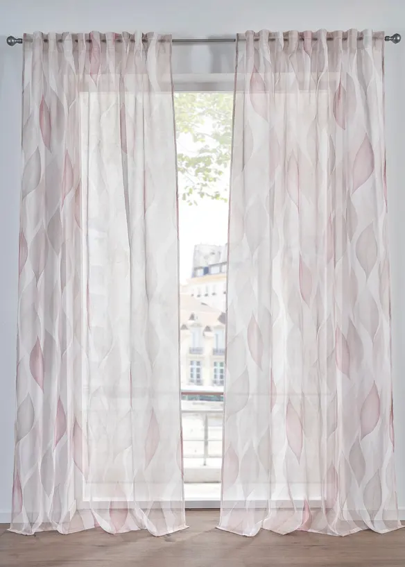 Gardin med resirkulert polyester (1-pack), bonprix