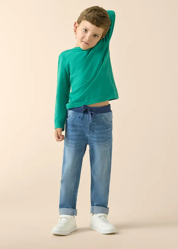 Pull on-jeans, Regular fit, straight (2-pack), bonprix