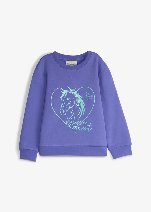 Sweatshirt med &oslash;kologisk bomull, bonprix
