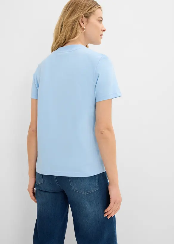 T-skjorte i 100% &oslash;kologisk bomull med V-hals (3-pack), bonprix