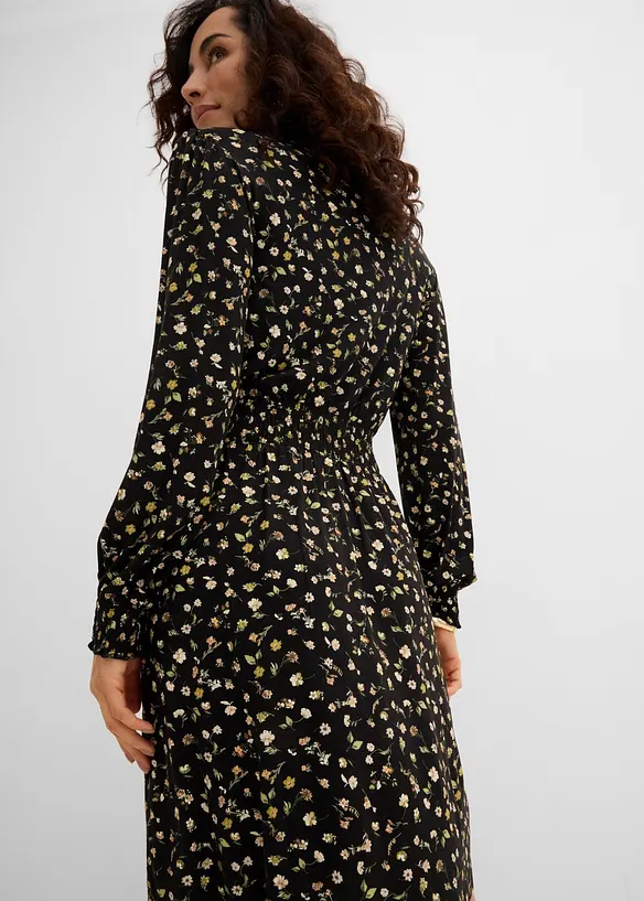 Jerseykjole med rund hals, bonprix