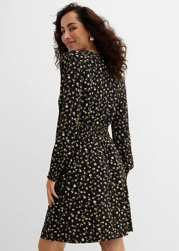 Jerseykjole med rund hals, bonprix