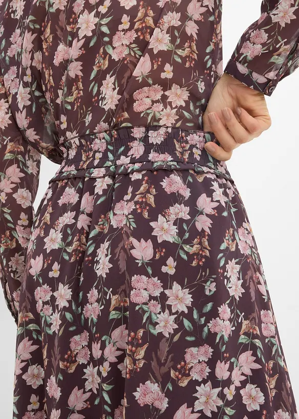 Midiskj&oslash;rt i chiffon, bonprix
