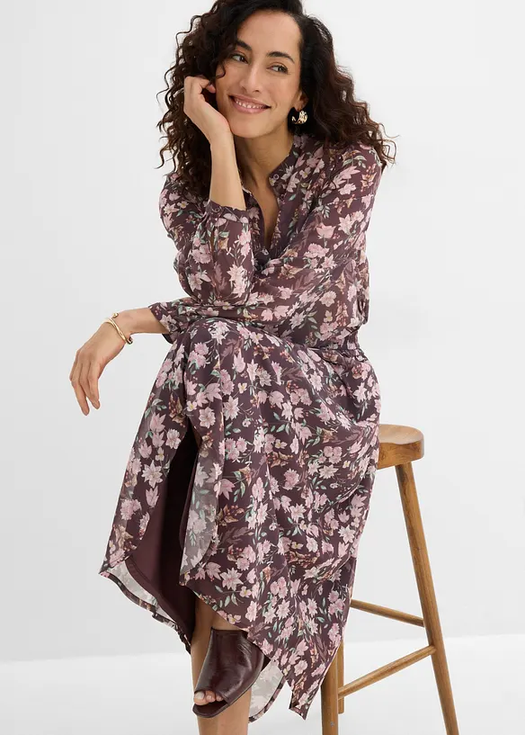 Midiskj&oslash;rt i chiffon, bonprix