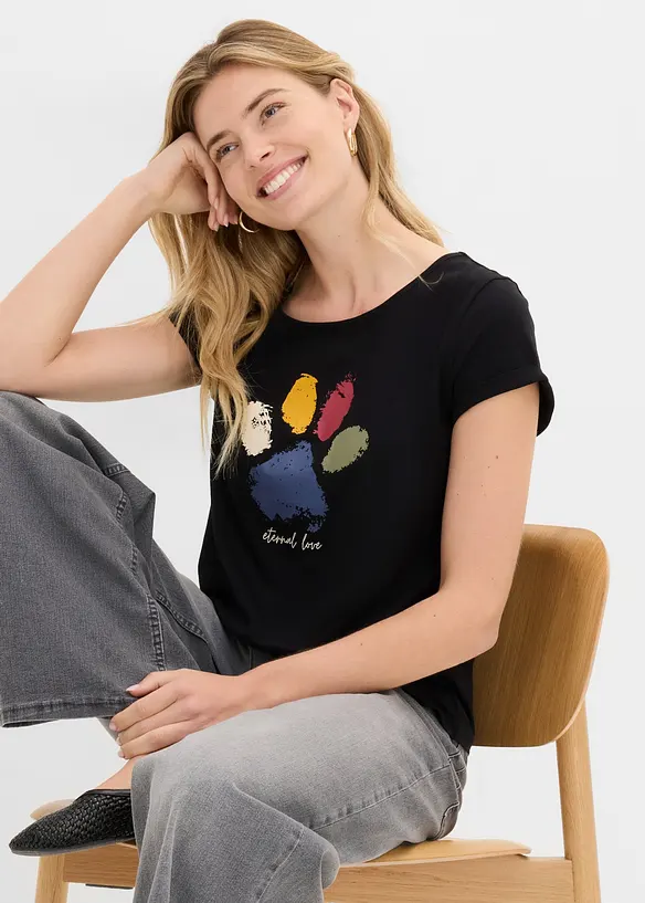 T-skjorte i 100% bomull, bonprix