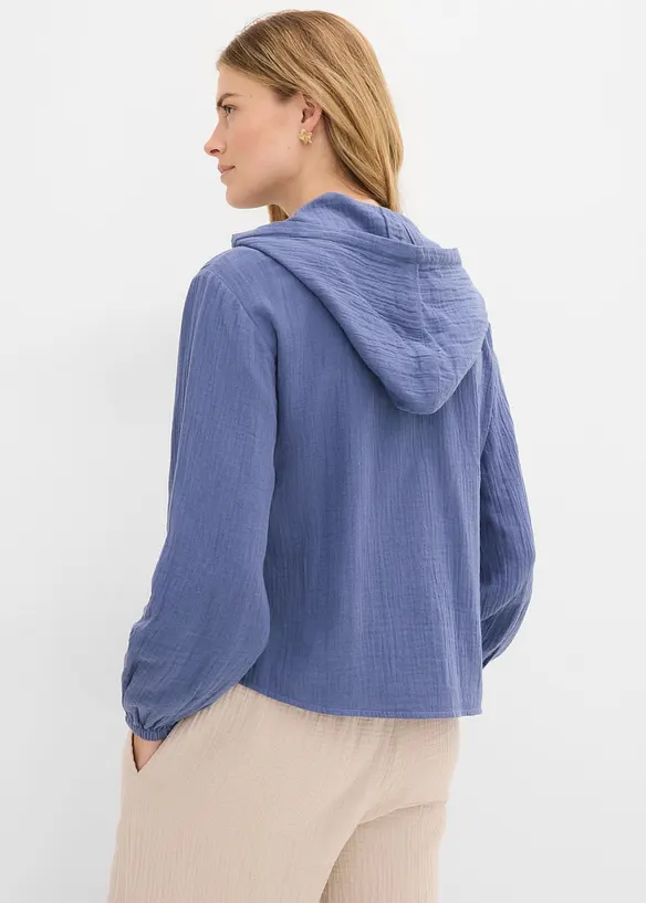 Hettegenser i 100% bomull, bonprix