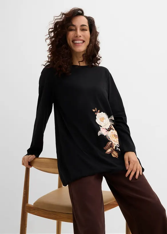 Lang topp i 100% bomull, bonprix