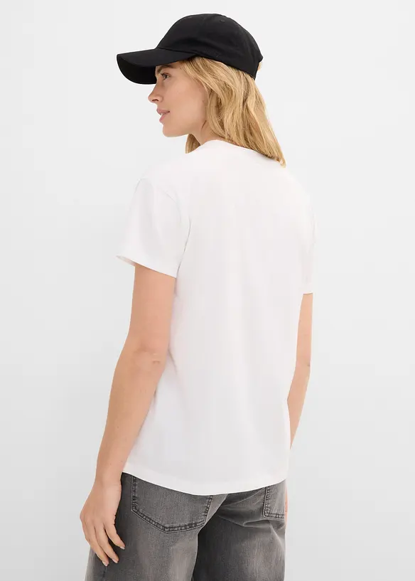 T-skjorte i ledig modell med bomull, bonprix