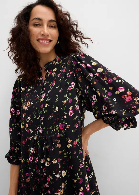 Utsvingt tunikakjole, bonprix