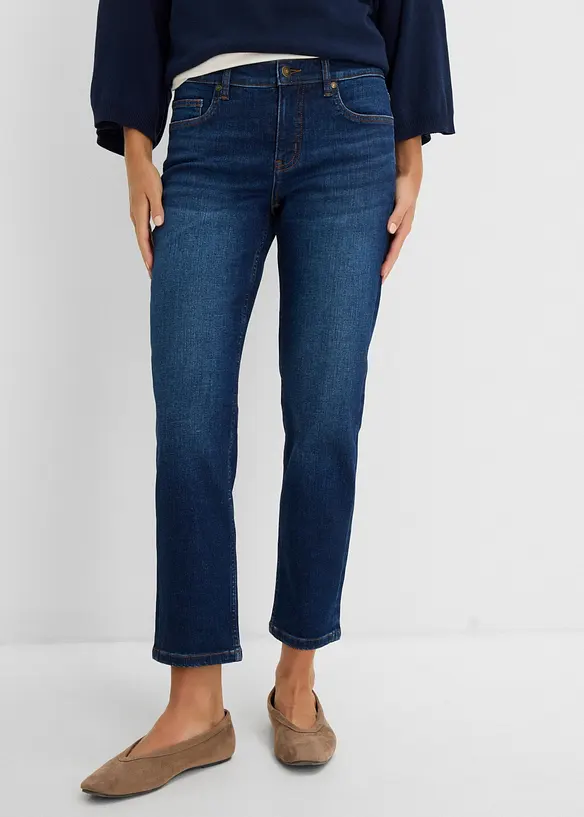 Straight-jeans Mid waist, cropped, bonprix