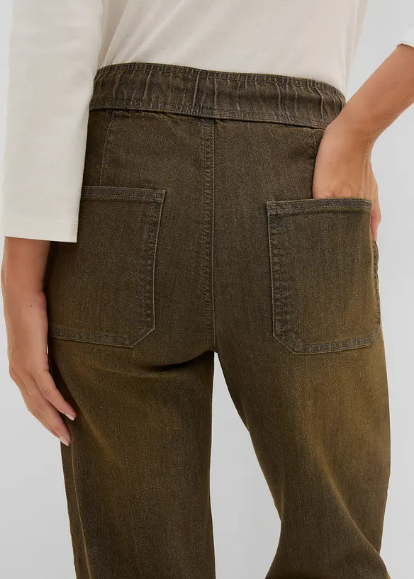 Straight Jeans High waist cropped, bonprix