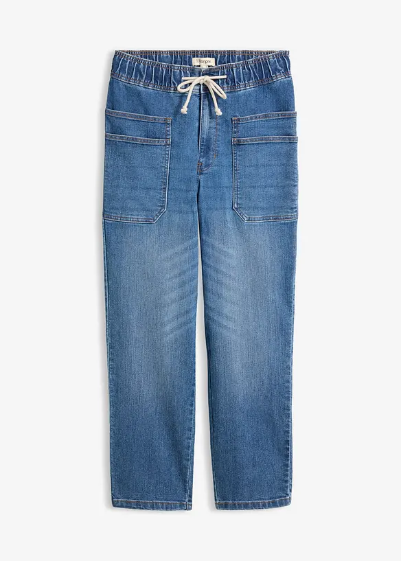 Straight Jeans High waist cropped, bonprix
