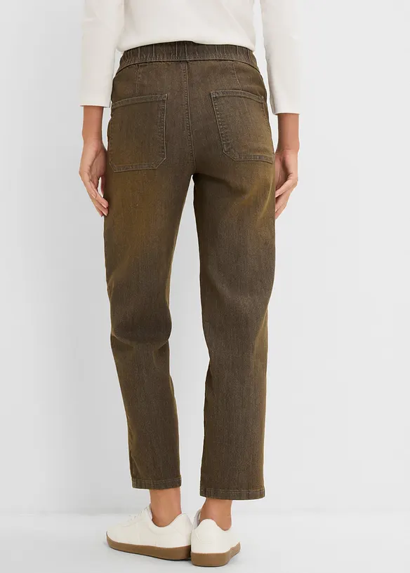Straight Jeans High waist cropped, bonprix