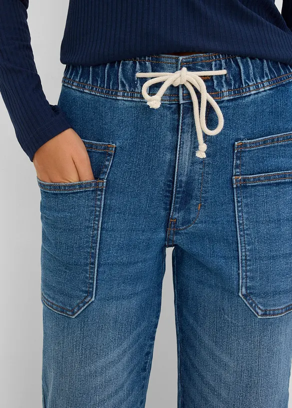 Straight Jeans High waist cropped, bonprix