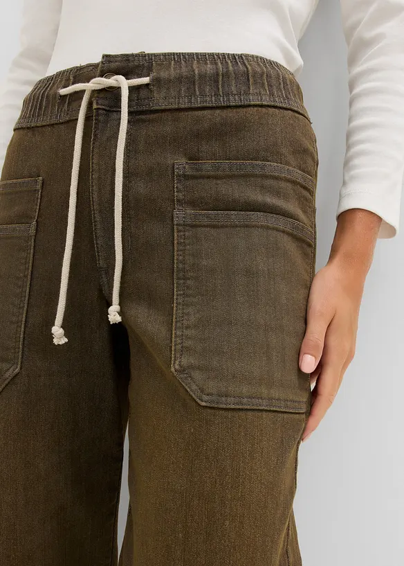 Straight Jeans High waist cropped, bonprix