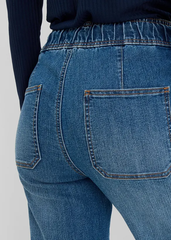 Straight Jeans High waist cropped, bonprix