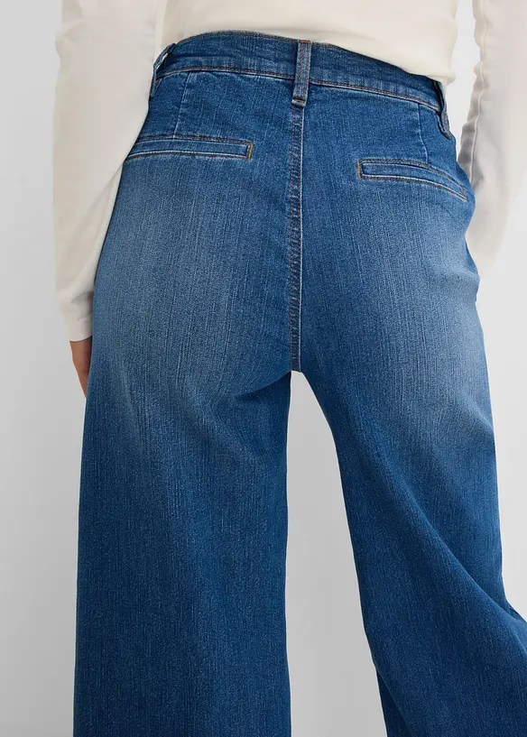 Wide leg-jeans High waist, bonprix