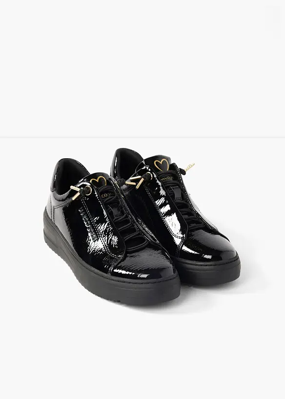 Sneakers i lakkstil fra Marco Tozzi, Marco Tozzi