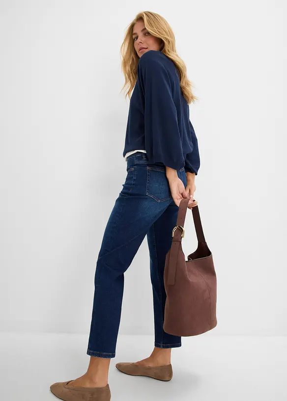 Straight-jeans Mid waist, cropped, bonprix