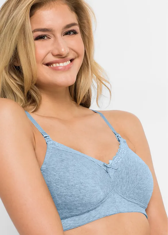 Amme-BH uten b&oslash;yler med &oslash;kologisk bomull (3-pack), bonprix