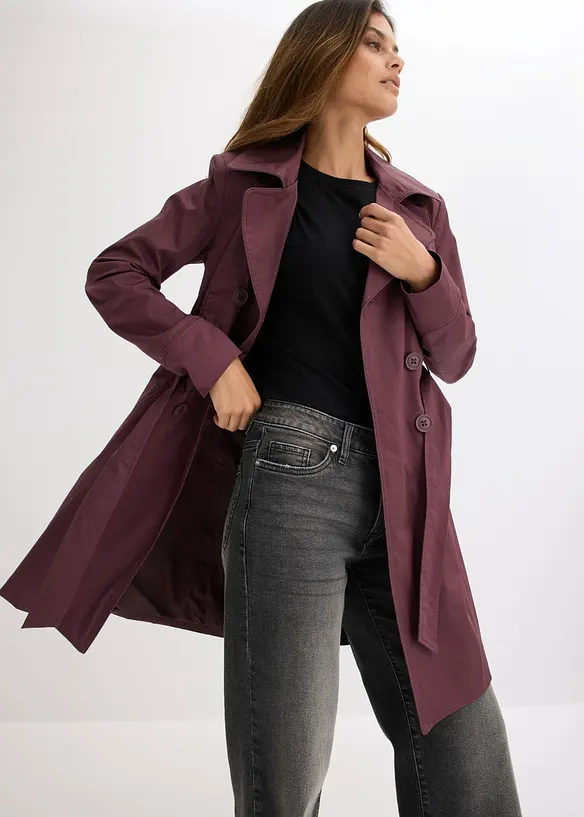Trenchcoat i bomull, bonprix