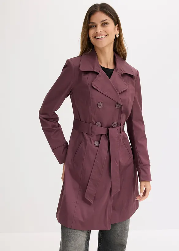 Trenchcoat i bomull, bonprix
