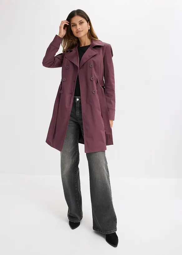 Trenchcoat i bomull, bonprix