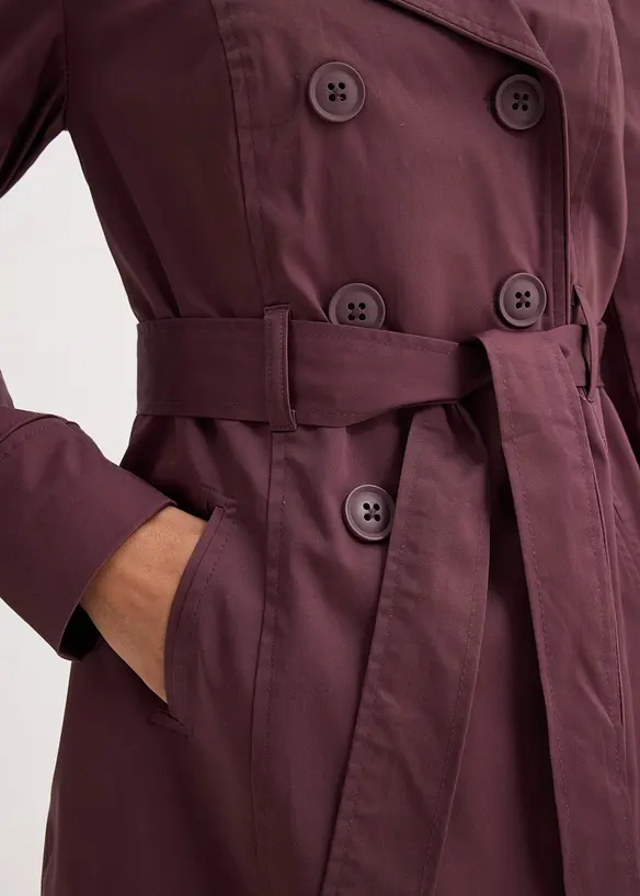Trenchcoat i bomull, bonprix