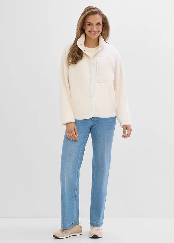 Mamma- og b&aelig;rejakke i teddyfleece, bonprix