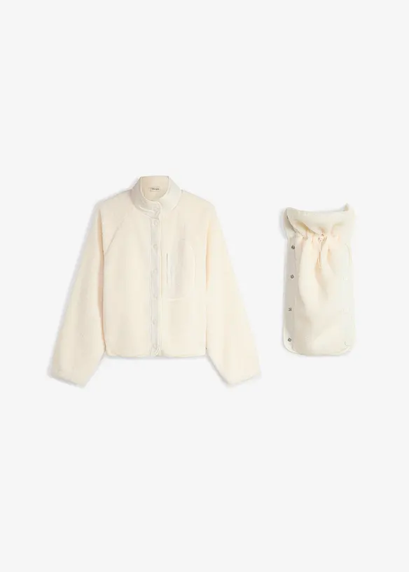 Mamma- og b&aelig;rejakke i teddyfleece, bonprix