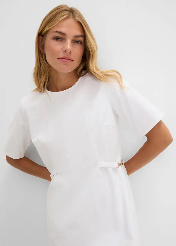 Jeanskjole av bomull med stretch, bonprix