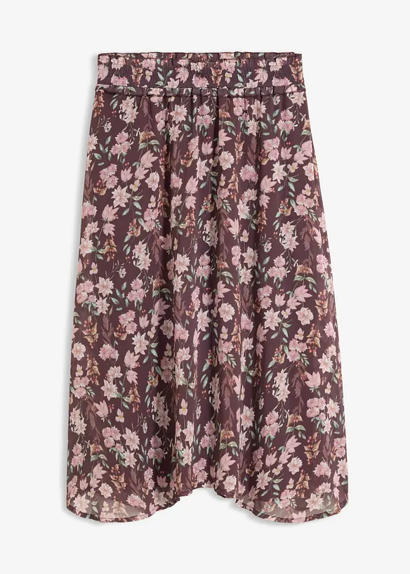 Midiskj&oslash;rt i chiffon, bonprix