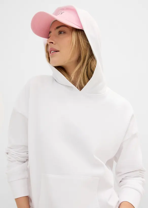 Oversized hettegenser i myk bomullmiks, bonprix
