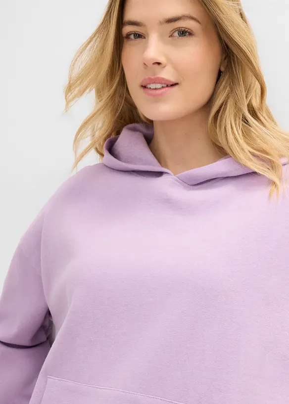 Oversized hettegenser i myk bomullmiks, bonprix