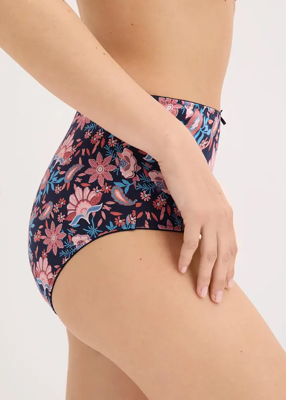High waist truse med bomull (4-pack), bonprix