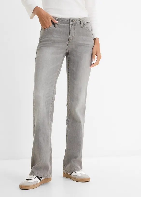 Bootcut-jeans Mid Waist, Komfort-Stretch, bonprix