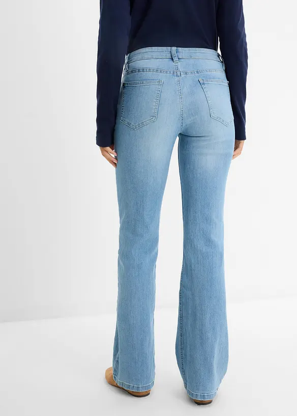 Bootcut-jeans Mid Waist, Komfort-Stretch, bonprix