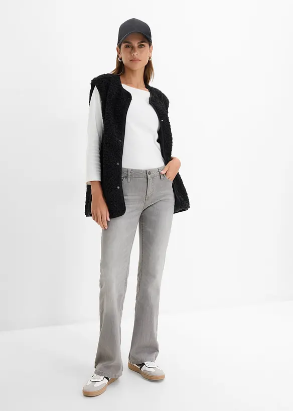 Bootcut-jeans Mid Waist, Komfort-Stretch, bonprix